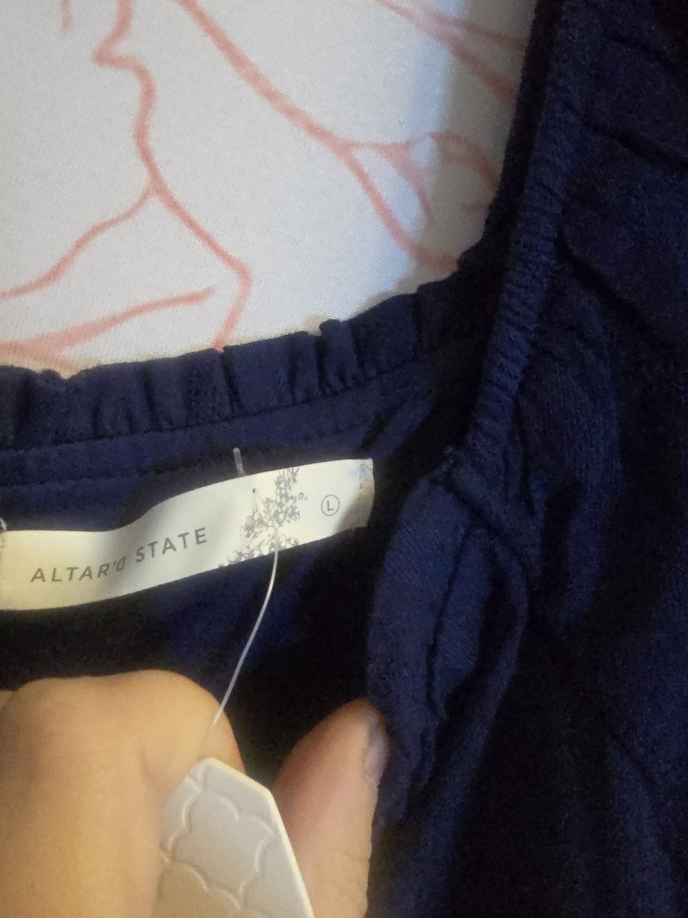Altar'd State Navy Tiered Maxi Dress - Picture 7 of 8